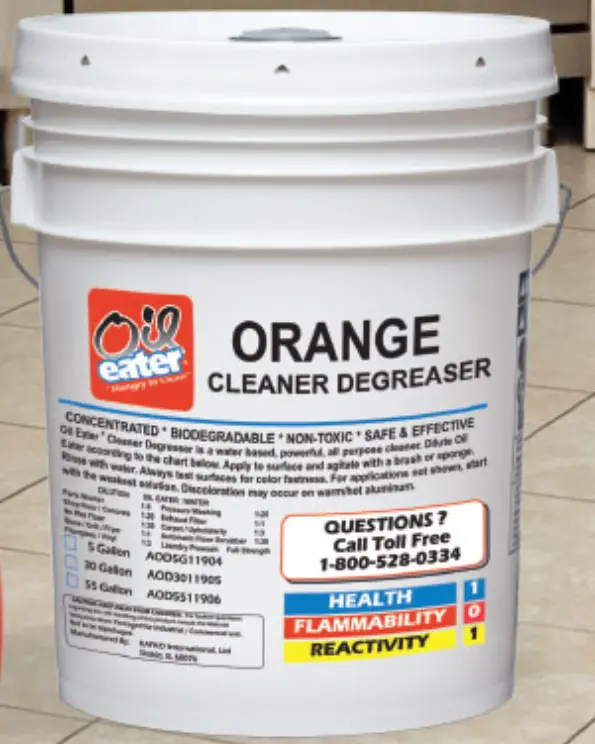 Oil Eater Orange Cleaner Degreaser 5 Gallon Pail 1