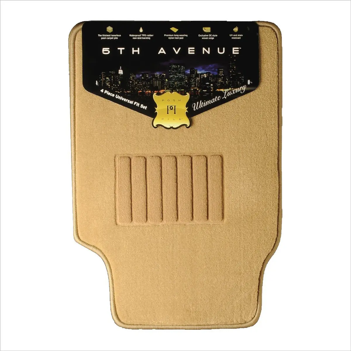 5Th Avenue Universal Car Mats (Tan) 1