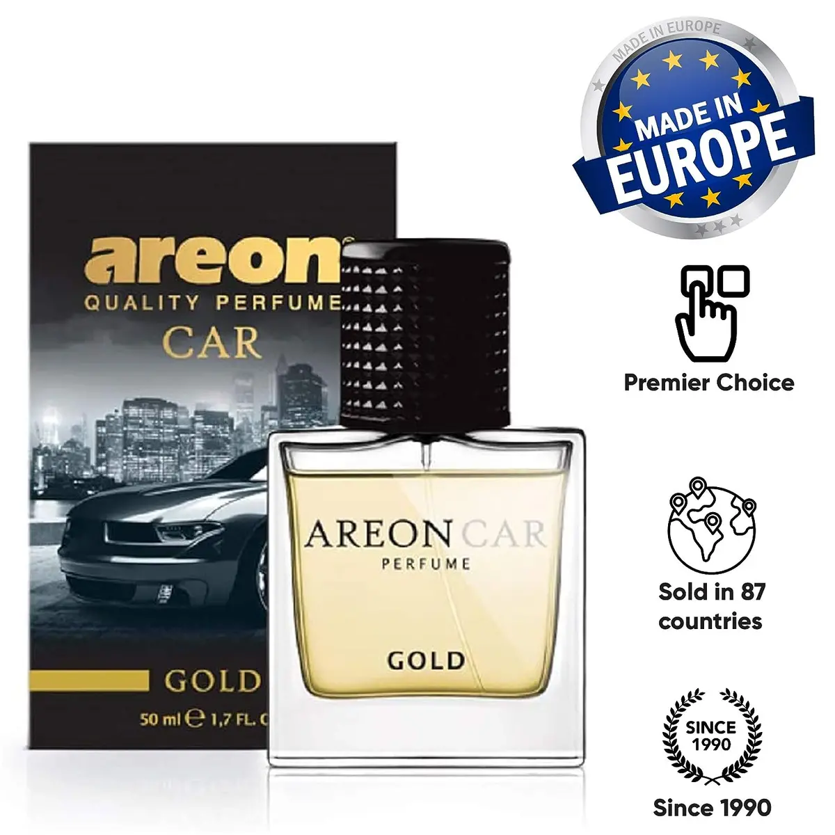Areon Perfume Box Gold 50Ml 2