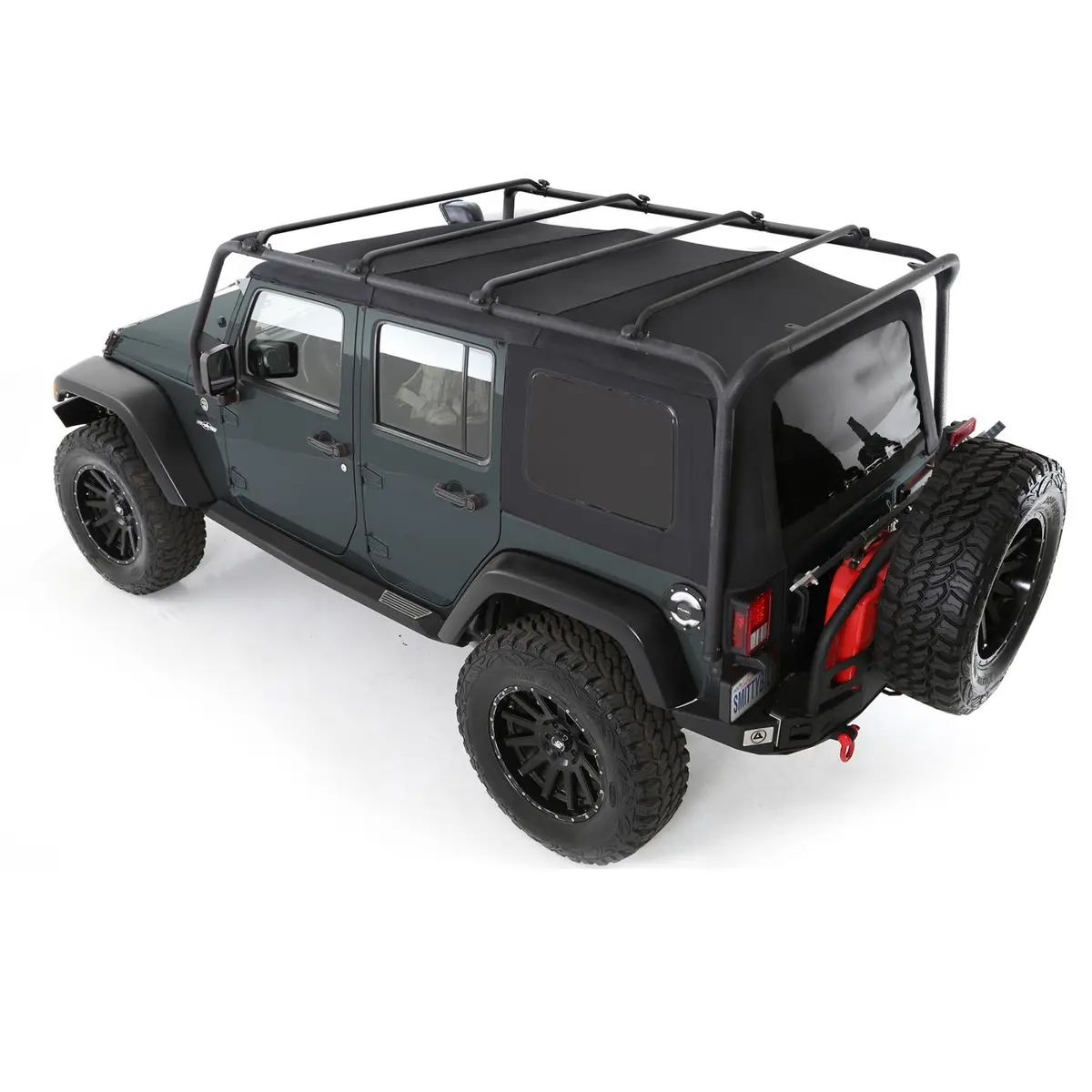 Src Roof Rack 07-18 Wrangler Jk 4 Dr 300 Lb Rating Black Textured Smittybilt 1