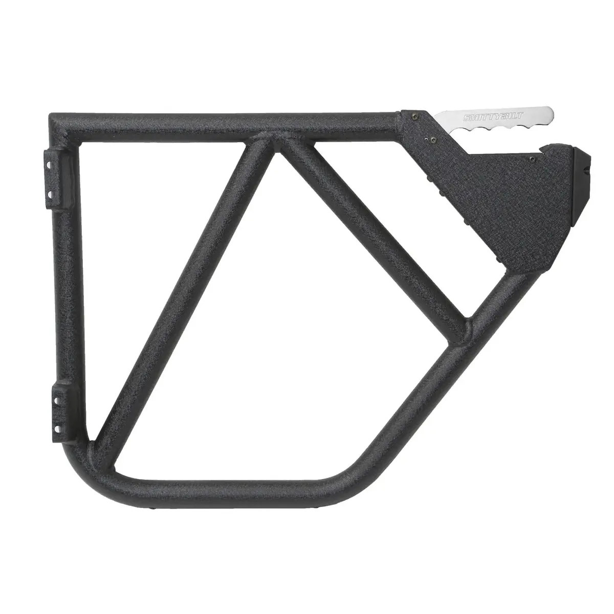 Jeep Tubular Doors Rear 07-18 Jeep Jk Wrangler 4 Door Steel Black Powdercoat Smittybilt 1