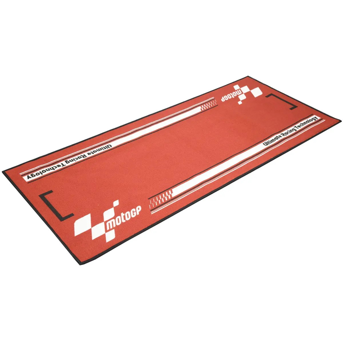 Motogp Red/White Team Mat Garage Mat 190X80cm Non-Slip Oil/Water Resistant Backing 1