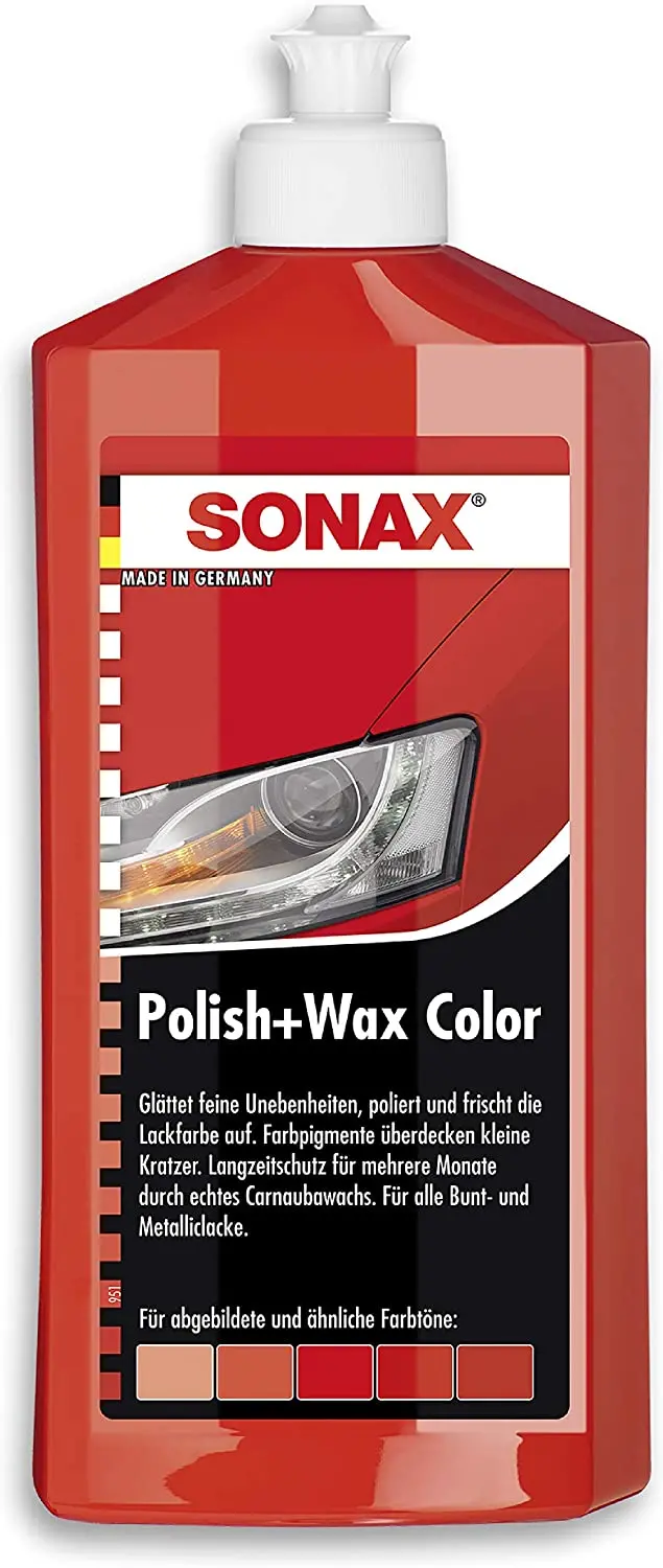 Sonax Polish & Wax Color Nanopro Red (500Ml) 1