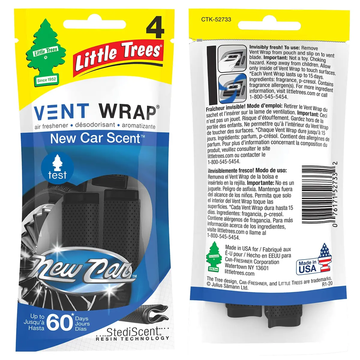Little Tree Vent Wrap (New Car) 1