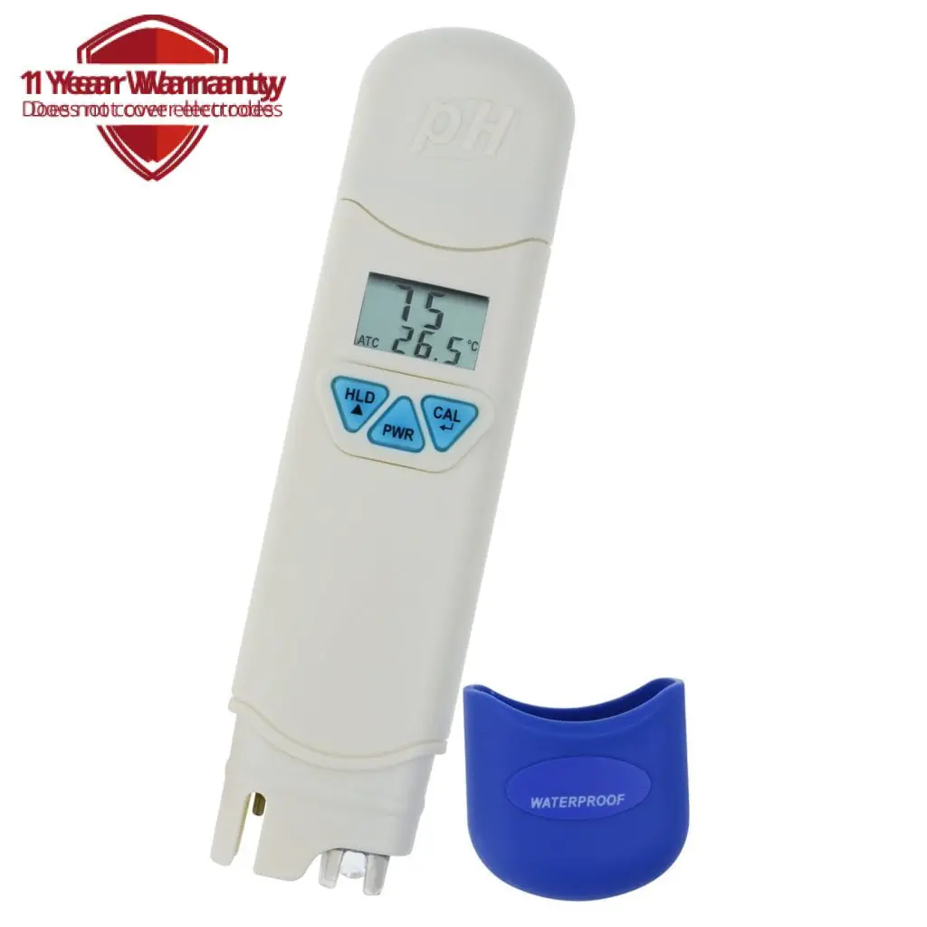868-1 0.0-14.0 Ph & Temperature Meter Atc Dual Display, Portable Digital Pen-Type Tester, Ip67 Waterproof Dustproof, For Hydroponics Aquariums Drinking Water Quality Control Testing 1