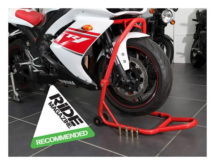 Biketek Series 3 Front Headlift Track Paddock Stand Set- Red 1