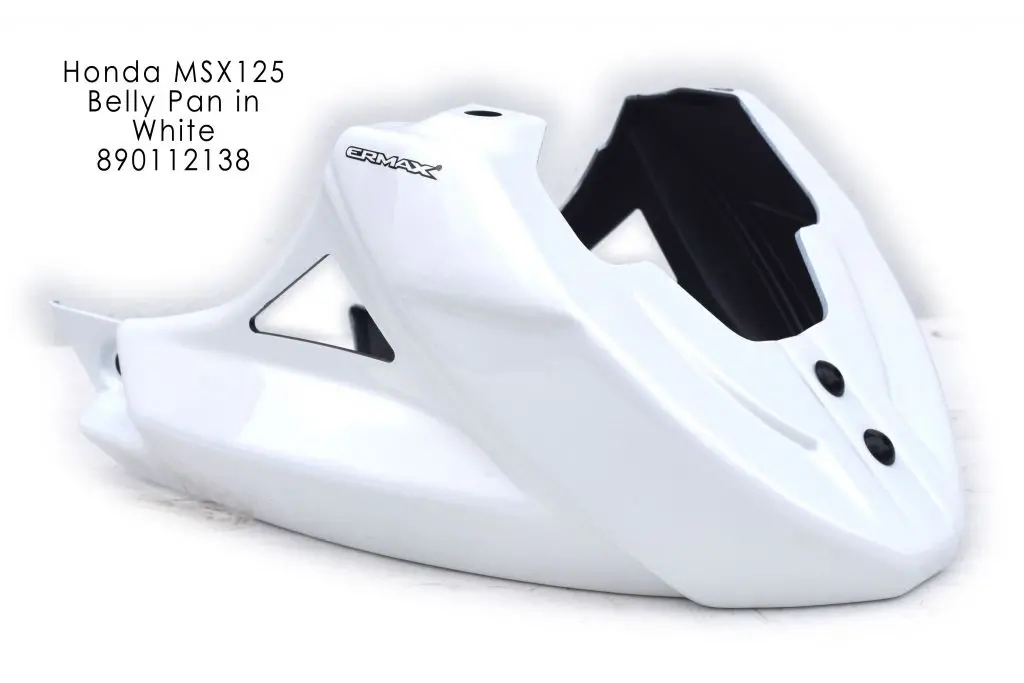 Honda Msx125 2013 - 2017 Belly Pan Gloss White Ermax 1