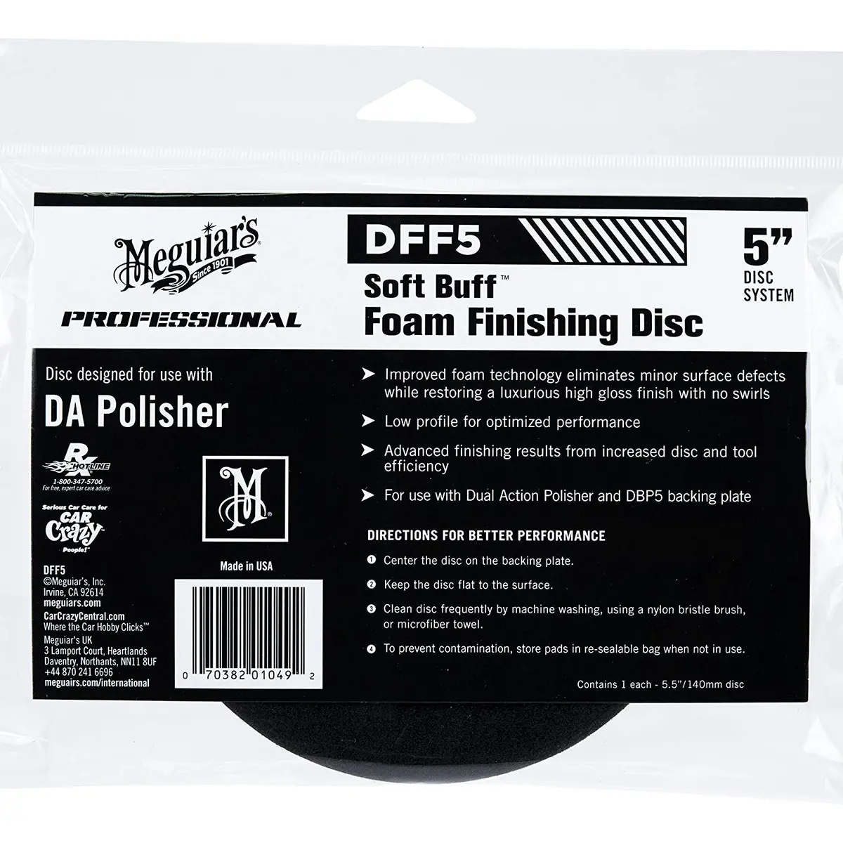 Meguiar's Da Foam Finishing Disc 5" 2