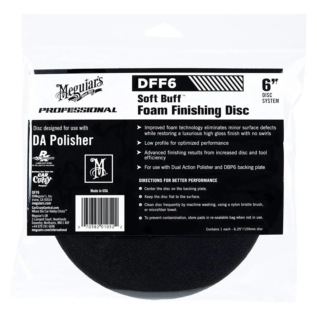 Meguiar's Da Foam Finishing Disc 6" 2