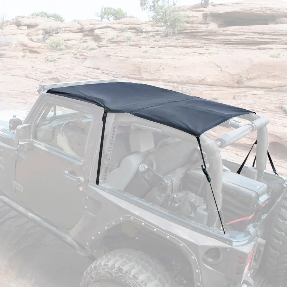 Extended Soft Top 07-09 Wrangler Jk 2 Dr Black Diamond Smittybilt 1