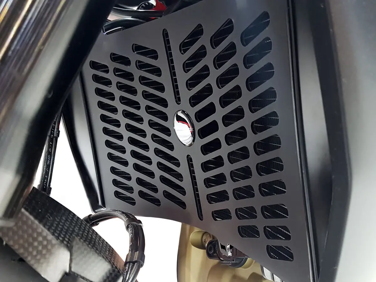 Ducati Supersport  2017-2025 Gloss Black Plastic Rad Cooler Grill By Powerbronze 1