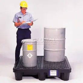 Ultratech Ultra-Spill® Economy Containment Pallet 1113 P4 4-Drum With Drain 1