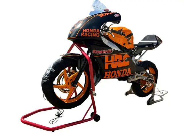 Stp Tek2  Moto 3 125Gp Non Digital Front & Rear Tyre Warmers 90/115 X 17" Black 1