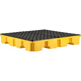 Global Industrial™ 4 Drum Low Profile Spill Containment Pallet With Drain 1