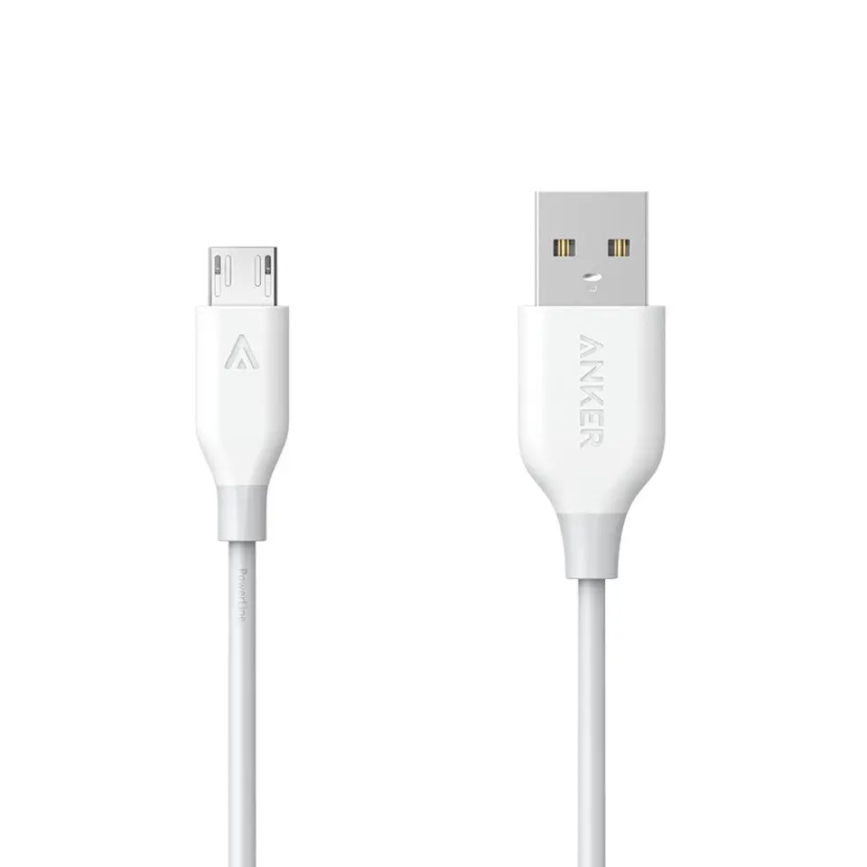 Anker Powerline+ Micro Usb (6Ft) White 1