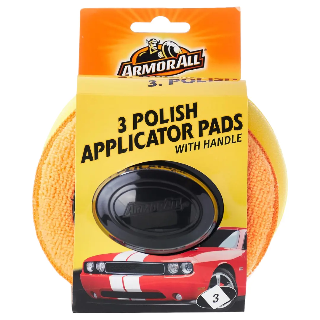 Armor All 3Pcs Polish Applicator Pads With Handle 1