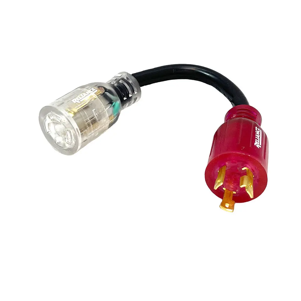 Reliance Ac3130b 30A 125V Color Connect Adapter Cord L5-30 Plug L14-30 Connector 1