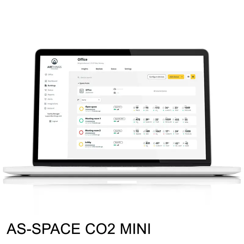 Space Co2 Mini: Indoor Air Quality Monitor 4-Pack 2