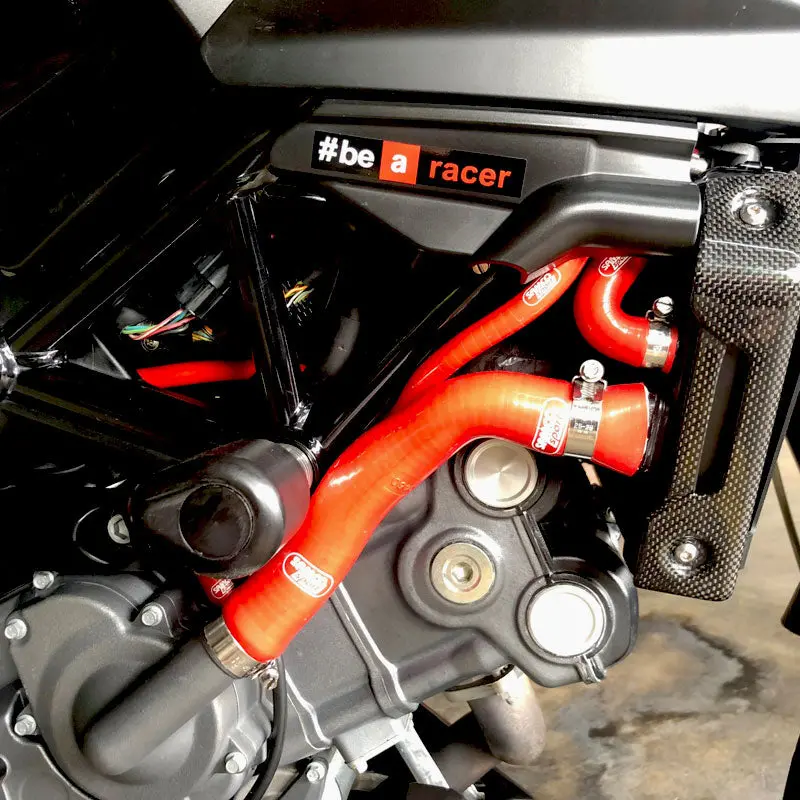 Aprilia 750 Shiver 2007-2017 Samco Sport Silicone Hose Kit & Stainless Hose Clips Apr-13 4