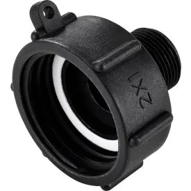 Global Industrial™ Polypropylene S60x6 Female Buttress X 1" Male Bsp Pipe Thread Adapter 1