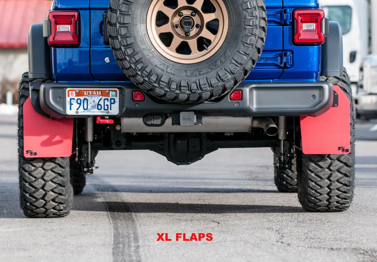 Jeep Wrangler (Jl, Jlu) 2018+ Quick Release Mud Flaps - Half Kit 1