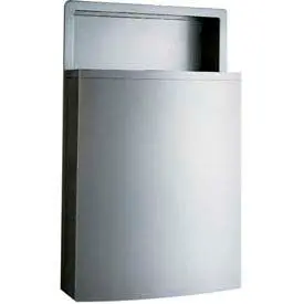 Bobrick® Conturaseries® Stainless Steel Recessed Trash Can W/Linermate®, 12-4/5 Gal. 1