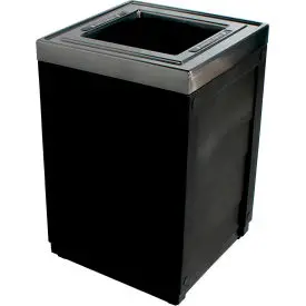 Busch Systems Evolve Cube Trash Can, 50 Gallon, Black 1