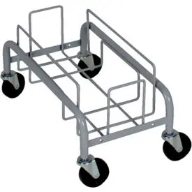 Busch Systems Waste Watcher Metal Single Dolly, Gray 1