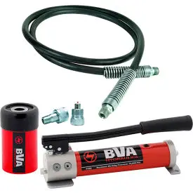 Bva Hydraulic Combo, 12 Ton, 2" Stroke Hollow Cylinder No Threads With P350 Pump 1
