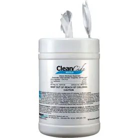 Cleancide Disinfecting Wipes - 160 Wipe/Canister, 12 Canisters/Case 1