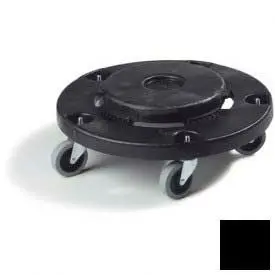 Carlisle Bronco Round Waste Container Dolly W/Replaceable Casters 20,32,44, 55 Gal-3691003   Pack Of 2 1