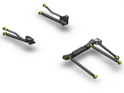 Jeep Wrangler Pro Series 3 Link Long Arm Upgrade Kit 2007-2018, Jk Cor-4808432 1