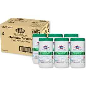 Clorox® Healthcare® Cleaner Disinfectant Wipes, Unscented, 95 Wipes/Canister, Pk Of 6 1