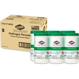 Clorox® Healthcare® Cleaner Disinfectant Wipes, Unscented, 155 Wipes/Pack, 6 Pack/Carton 1