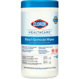 Clorox® Healthcare® Bleach Germicidal Wipes, 70 Wipes/Canister 1