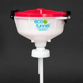 Eco Funnel® Ef-30020 8" Eco Funnel With 70Mm Cap Adapter, Red Lid 1