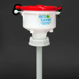 Eco Funnel® Ef-4-63B 4" Eco Funnel With 63Mm Cap Adapter, Red Lid 1