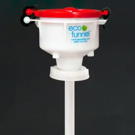 Eco Funnel® Ef-4-Fs70 4" Eco Funnel With 70Mm Cap Adapter, Red Lid 1