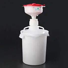 Eco Funnel® Ef-8-83C-Sys 8" Eco Funnel System, 10 Liter Carboy & Secondary Container, Red Lid 1