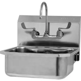 Sani-Lav® 505Fl-0.5 Wall Mount Sink With Faucet, Low Flow 0.5 Gpm 1