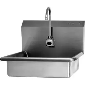 Sani-Lav® 608A-0.5 Wall Mount Sink With Ac Powered Sensor, Low-Flow 0.5 Gpm 1