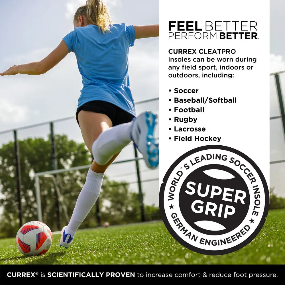 Currex® Cleatpro™ Insoles | Dynamic Sports Insoles For Soccer Cleats, Football Cleats, Spikes, & Field Sport Shoes 6