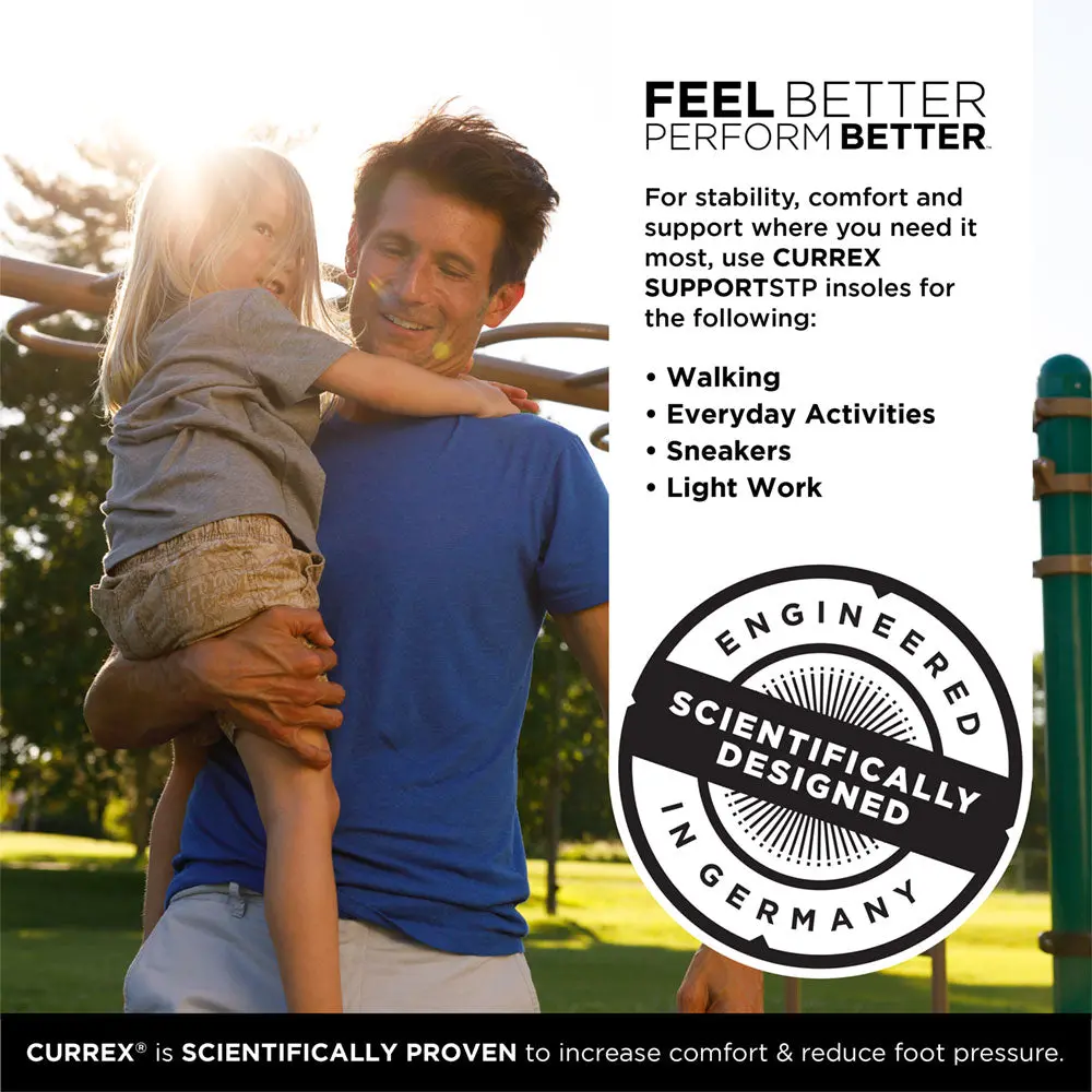 Currex® Supportstp™ Insoles | Stability, Support & Comfort Insoles For Walking Shoes 18