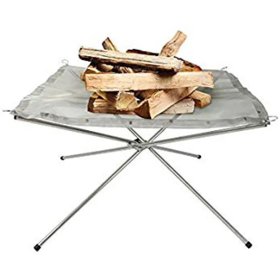 Fogata / Chimenea Portátil Para Exteriores, Con Malla De Acero 1