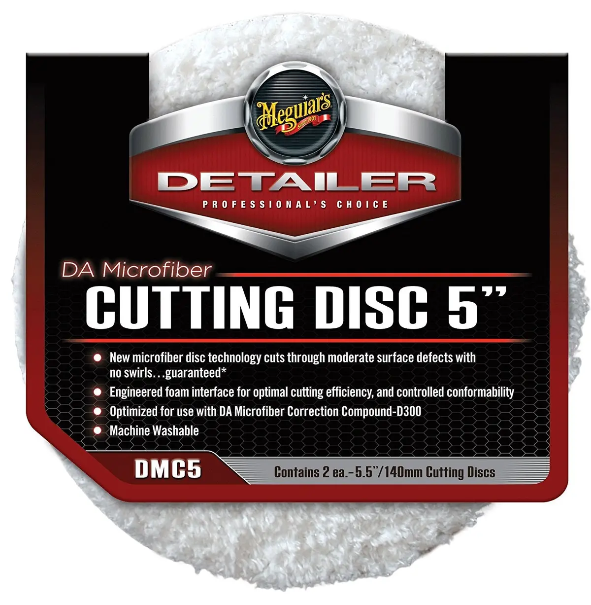 Meguiar's Da Microfiber Cutting Disc 5" ( 2 Pack) 1
