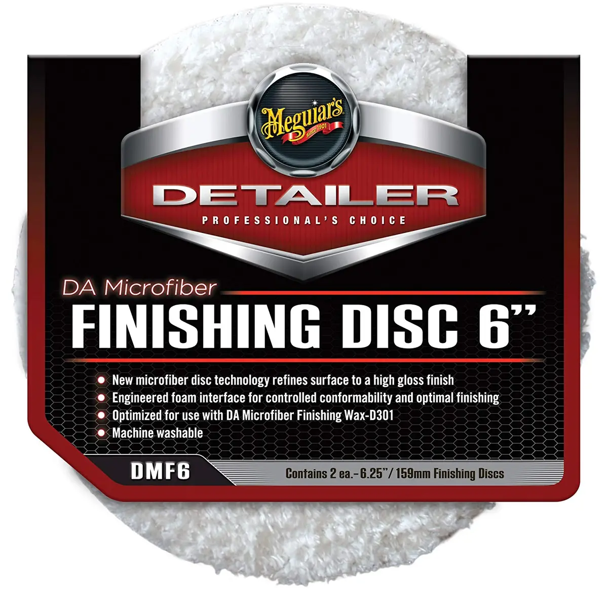 Meguiar's Da Microfiber Finishing Disc 6" ( 2-Pack) 1