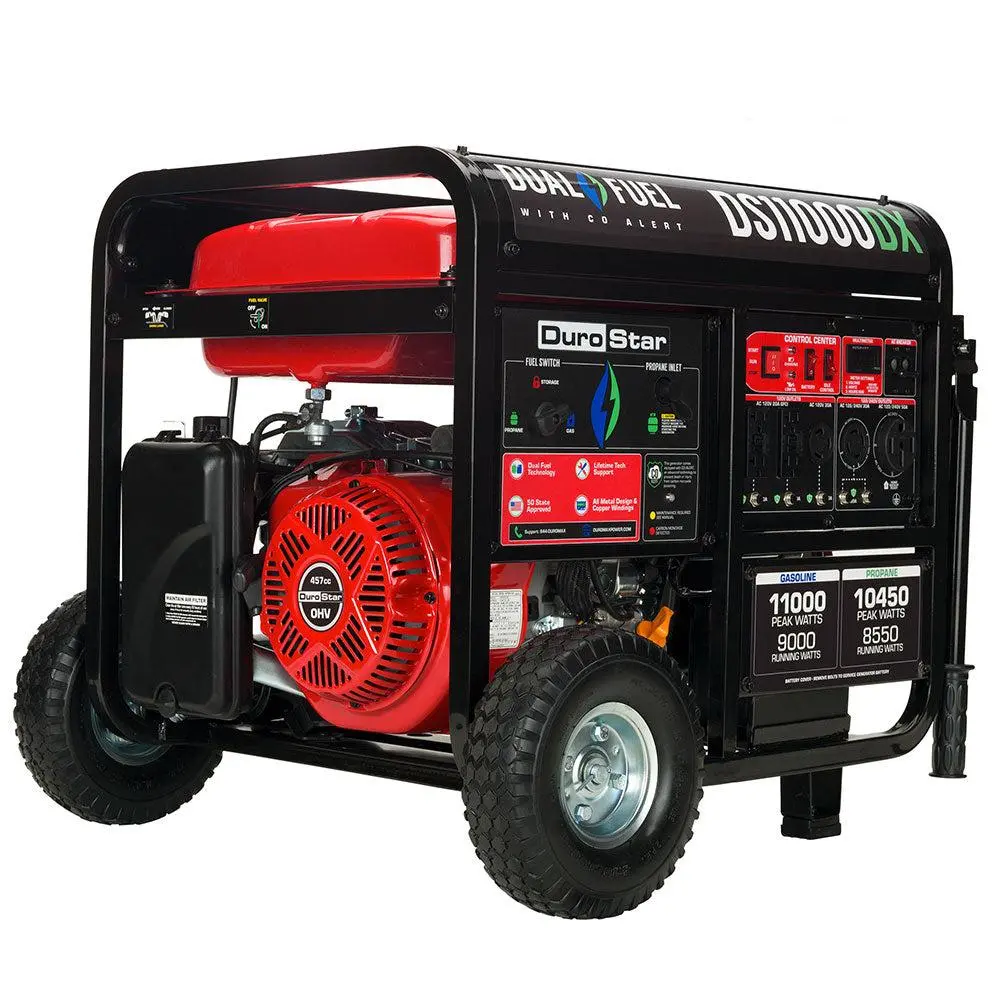 11,000 Watt Dual Fuel Portable Generator W/ Co Alert 1
