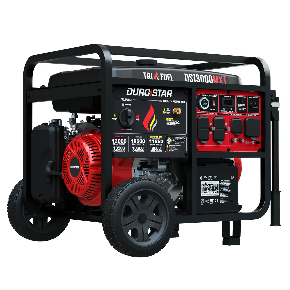 13,000 Watt Tri Fuel Portable Generator W/ Co Alert 1