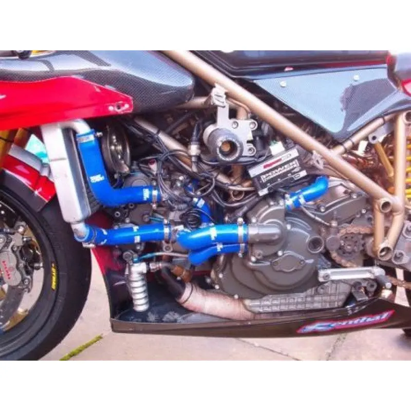 Ducati 748 S/Sp/Sps/Bip 95-03 Samco Sport Silicone Hose Kit & Stainless Hose Clips Duc-1 4
