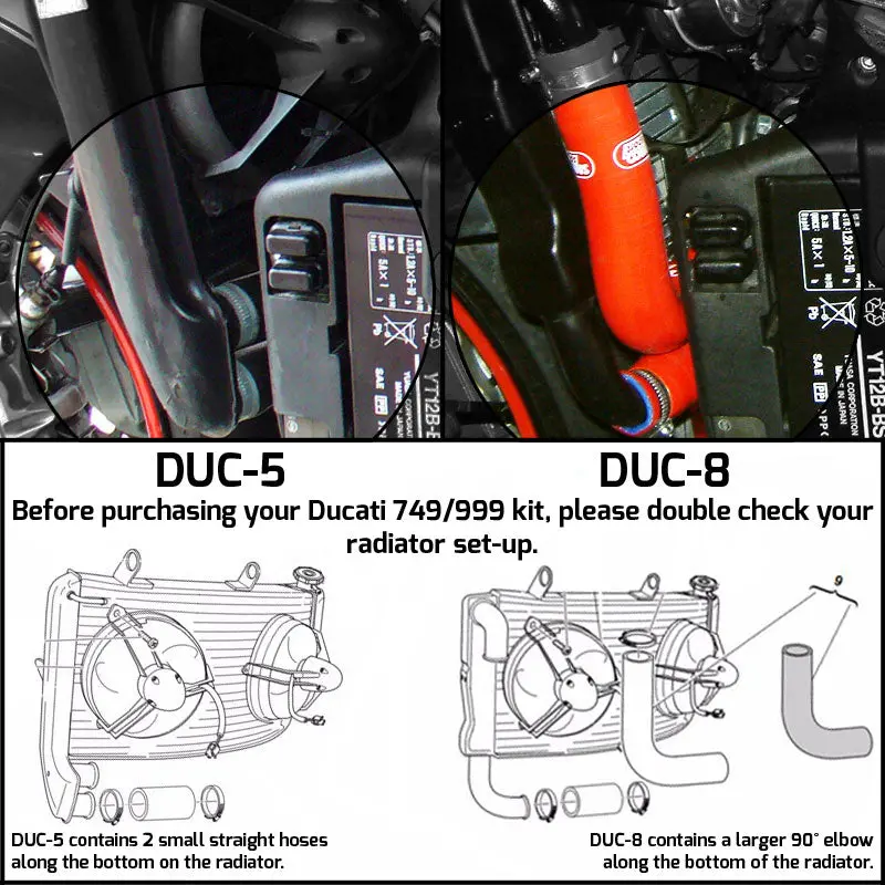 Ducati 999 S 03-2004 Samco Sport Silicone Hose Kit & Stainless Hose Clips Duc-5 4